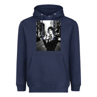 Navy linda evangelista fashion model Heavyweight Hoodie - artisFamous