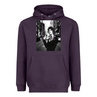 Plum linda evangelista fashion model Heavyweight Hoodie - artisFamous