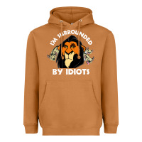 Meerkat surrounded by idiots book Heavyweight Hoodie - artisFamous