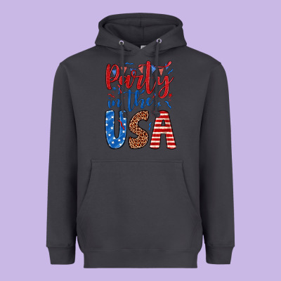 Party In The Usa Heavyweight Hoodie Designed By Jahusdesignshop