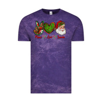 Cloud Purple peace love santa Vintage Tee - RanaPortraitStore