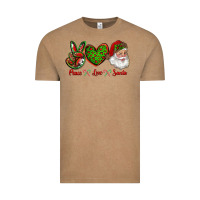 Vintage Coffee peace love santa Vintage Tee - RanaPortraitStore