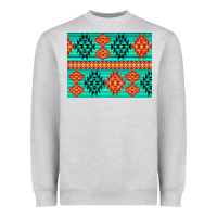 Heather Grey aztec pattern background 3200x2400 Heavyweight Sweatshirt - AdoDesignShop
