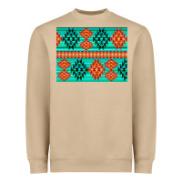 Mushroom aztec pattern background 3200x2400 Heavyweight Sweatshirt - AdoDesignShop