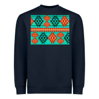 Navy aztec pattern background 3200x2400 Heavyweight Sweatshirt - AdoDesignShop