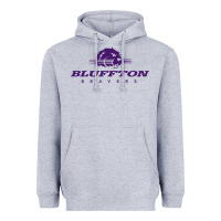 Heather Grey bluffton university Heavyweight Hoodie - artisFamous