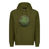 Army Green arizona fishhook cactus Premium Hoodie - LillyAllenDesigns