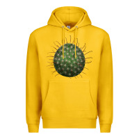 Lemon arizona fishhook cactus Premium Hoodie - LillyAllenDesigns