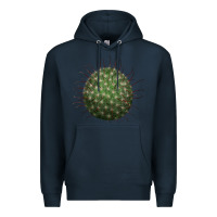 Navy arizona fishhook cactus Premium Hoodie - LillyAllenDesigns