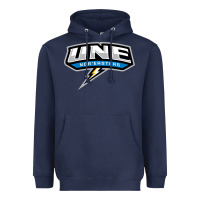 Navy new england university Heavyweight Hoodie - artisFamous