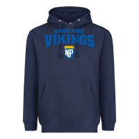 Navy north park university Heavyweight Hoodie - artisFamous