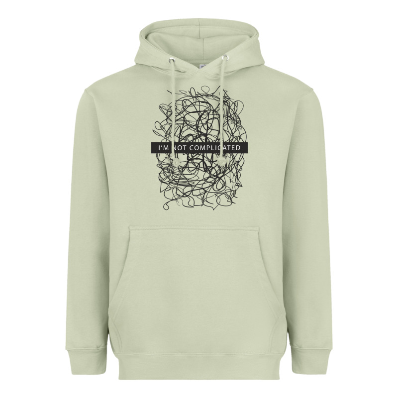 ı'm Not Complicated Heavyweight Hoodie by artisFamous | Teevron