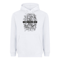 White ı'm not complicated Heavyweight Hoodie - artisFamous