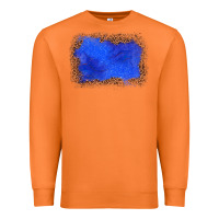 Carrot gemstone blue leopard background Premium Sweatshirt - JahusDesignShop