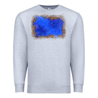 Heather Grey gemstone blue leopard background Premium Sweatshirt - JahusDesignShop