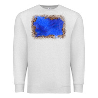Oatmeal Heather gemstone blue leopard background Premium Sweatshirt - JahusDesignShop