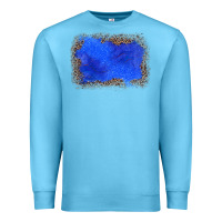 Ocean Blue gemstone blue leopard background Premium Sweatshirt - JahusDesignShop