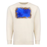 Sandshell gemstone blue leopard background Premium Sweatshirt - JahusDesignShop