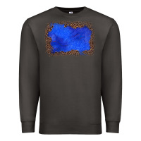 Smoke gemstone blue leopard background Premium Sweatshirt - JahusDesignShop