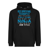 Black occupational therapist because ninja is not a job title Heavyweight Hoodie - DesigneFamous