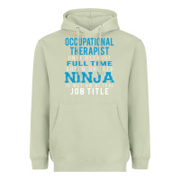 Matcha occupational therapist because ninja is not a job title Heavyweight Hoodie - DesigneFamous