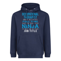 Navy occupational therapist because ninja is not a job title Heavyweight Hoodie - DesigneFamous