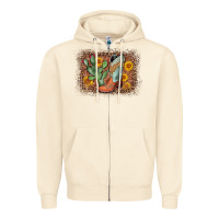 Sandshell cowboy boots cactus leopard Zipper Hoodie - AdoDesignShop