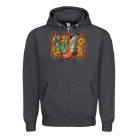 Smoke cowboy boots cactus leopard Zipper Hoodie - AdoDesignShop