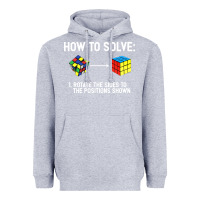 Heather Grey youth rubiks cube rotate the sides to the position shown cube Heavyweight Hoodie - DesigneFamous