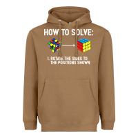 Toasted Coconut youth rubiks cube rotate the sides to the position shown cube Heavyweight Hoodie - DesigneFamous
