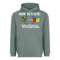 Sage youth rubiks cube rotate the sides to the position shown cube Heavyweight Hoodie - DesigneFamous