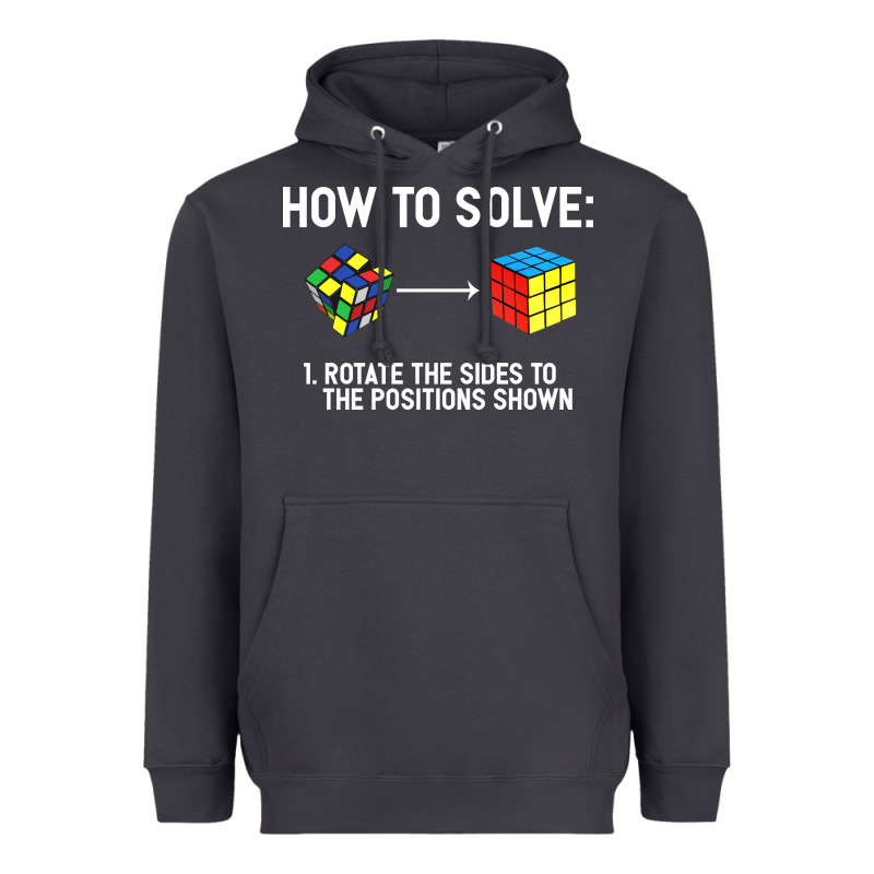 Youth Rubiks Cube Rotate The Sides To The Position Shown Cube Heavyweight Hoodie by DesigneFamous | Teevron