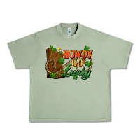 Oil Green Howdy go lucky st. patricks day Urban Heavy Tee - FaDigitalArtStudio