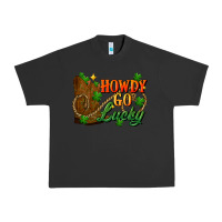 Pigment Black Howdy go lucky st. patricks day Urban Heavy Tee - FaDigitalArtStudio