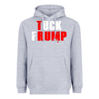 Heather Grey tuck frump Heavyweight Hoodie - DesigneFamous