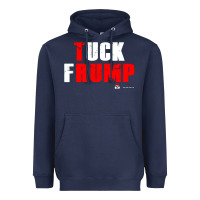 Navy tuck frump Heavyweight Hoodie - DesigneFamous