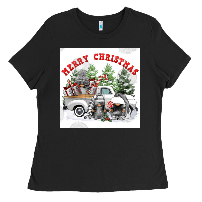 Merry Chrıstmas Ladies Tee by FaDigitalArtStudio | Teevron