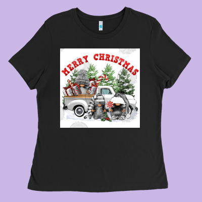 Merry Chrıstmas Ladies Tee Designed By Fadigitalartstudio