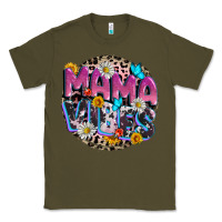 Army Green Mama vibes Mother's Day Classic Tee - CowGirlArtShop