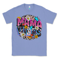 Colony Blue Mama vibes Mother's Day Classic Tee - CowGirlArtShop