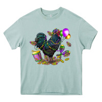 Arona mardi gras chicken Heavy Core Tee - CowGirlArtShop