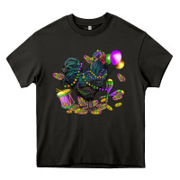 Asphalt mardi gras chicken Heavy Core Tee - CowGirlArtShop