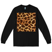 Black giraffe seamless pattern Long Sleeve Tee - BundleAndBundleShop