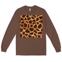 Chestnut giraffe seamless pattern Long Sleeve Tee - BundleAndBundleShop