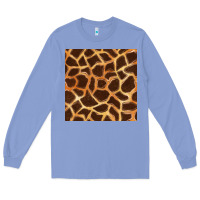 Colony Blue giraffe seamless pattern Long Sleeve Tee - BundleAndBundleShop