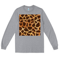 Heather Grey giraffe seamless pattern Long Sleeve Tee - BundleAndBundleShop
