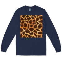 Navy giraffe seamless pattern Long Sleeve Tee - BundleAndBundleShop