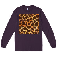Plum giraffe seamless pattern Long Sleeve Tee - BundleAndBundleShop