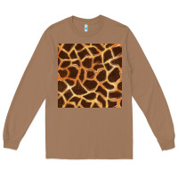 Toasted Coconut giraffe seamless pattern Long Sleeve Tee - BundleAndBundleShop