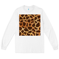 White giraffe seamless pattern Long Sleeve Tee - BundleAndBundleShop